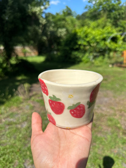 Strawberry Handmade 4” Ceramic Planter
