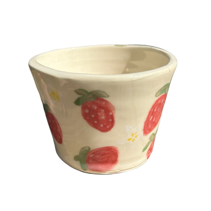 Strawberry Handmade 4” Ceramic Planter