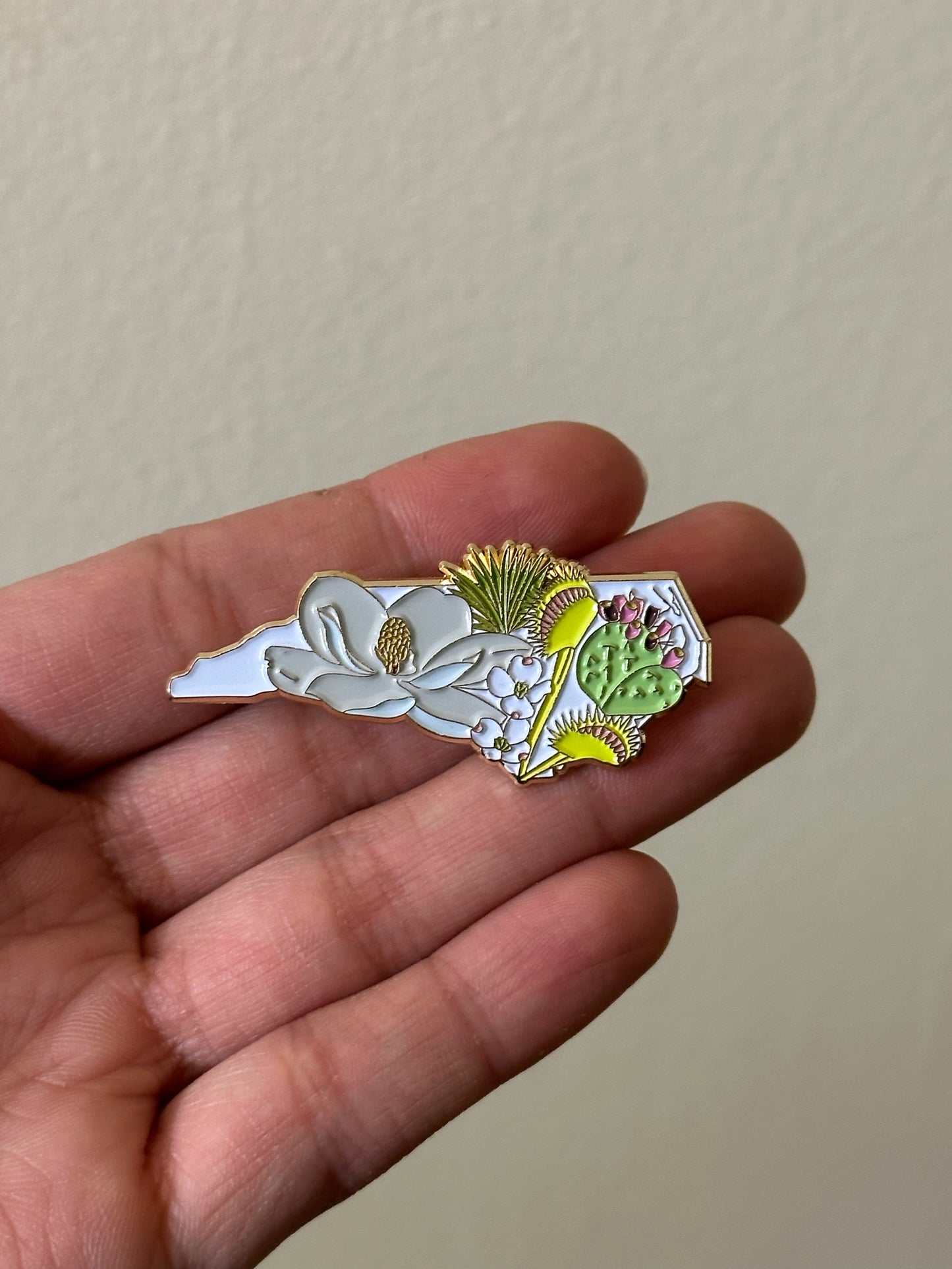 NC State Native Plants Enamel Pin