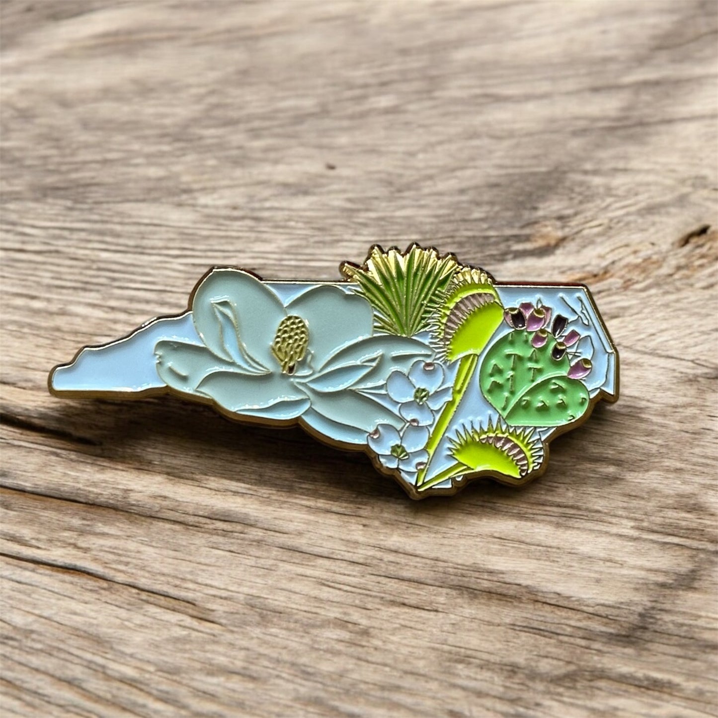 NC State Native Plants Enamel Pin