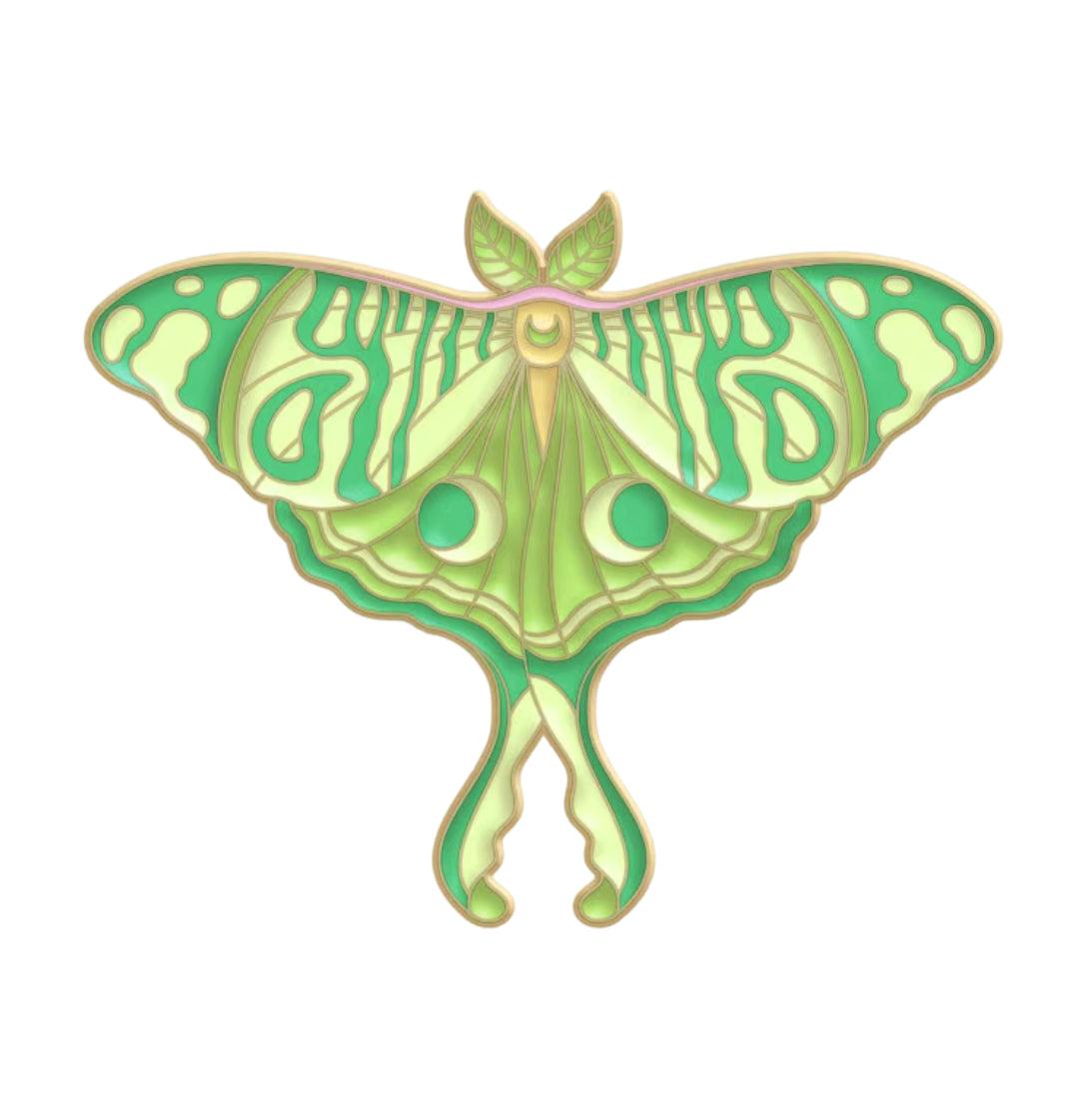 Luna Moth Enamel Pin