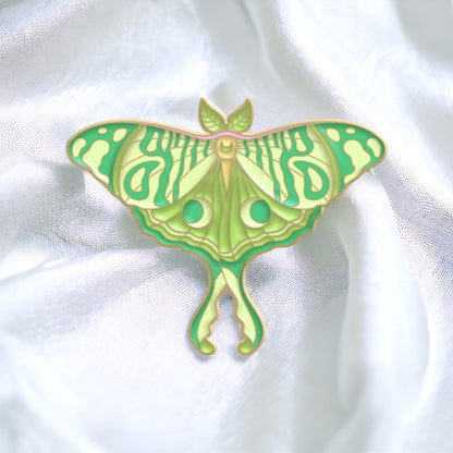 Luna Moth Enamel Pin