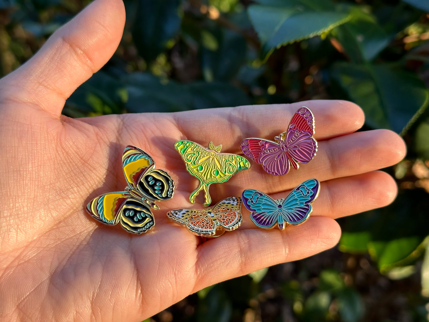 Luna Moth Enamel Pin