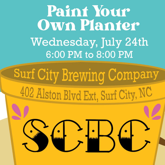 Paint Your Own Planter Workshop at Surf City Brewing Company
