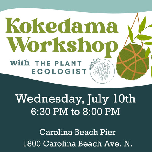 Kokedama Workshop at Carolina Beach Pier