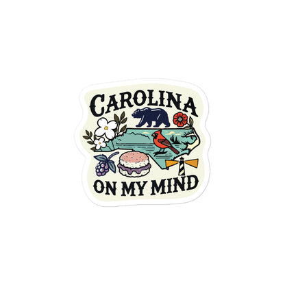 Carolina On My Mind Sticker – Original Art – Supporting Hurricane Helene Relief in Western NC