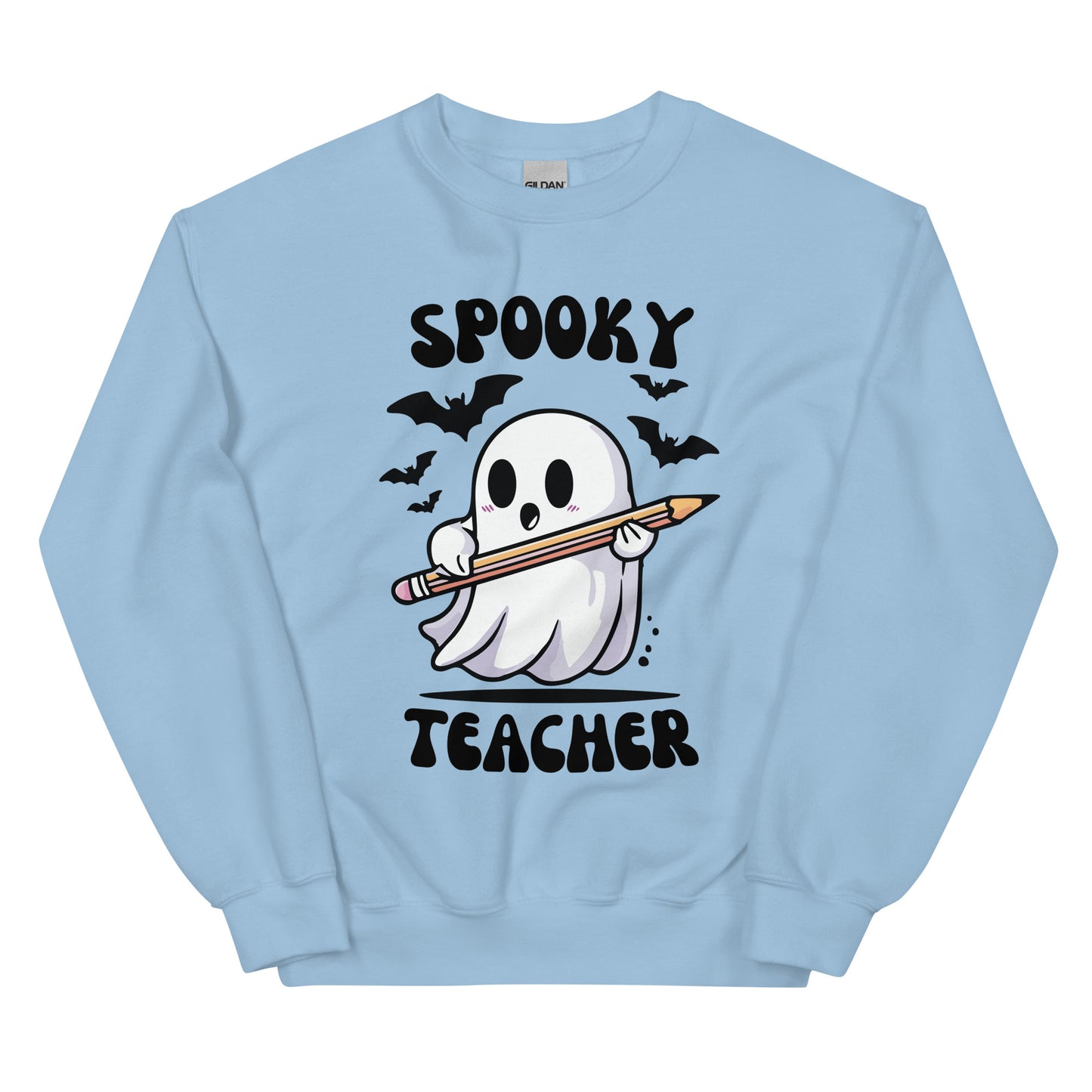 Cute Ghost Teacher Sweatshirt, Spooky Teacher Crewneck, Halloween Teacher Sweatshirt, Ghost Teacher Shirt, Fall Teacher Apparel