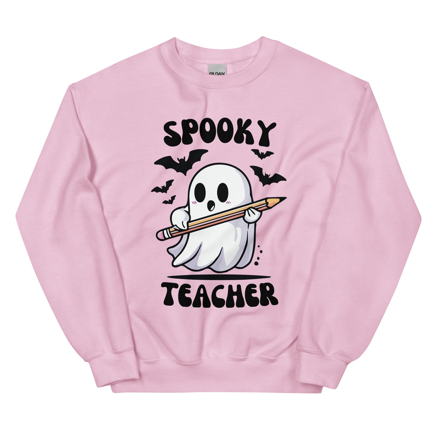 Cute Ghost Teacher Sweatshirt, Spooky Teacher Crewneck, Halloween Teacher Sweatshirt, Ghost Teacher Shirt, Fall Teacher Apparel