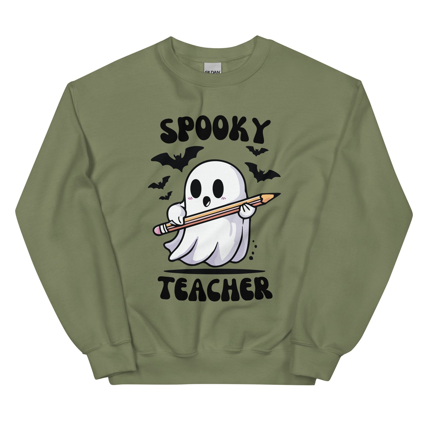 Cute Ghost Teacher Sweatshirt, Spooky Teacher Crewneck, Halloween Teacher Sweatshirt, Ghost Teacher Shirt, Fall Teacher Apparel