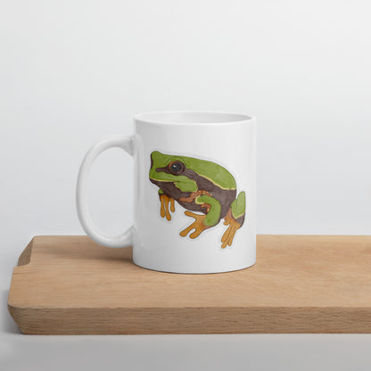 Pine Barrens Tree Frog White mug