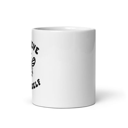 Beelieve in Yourself White glossy mug