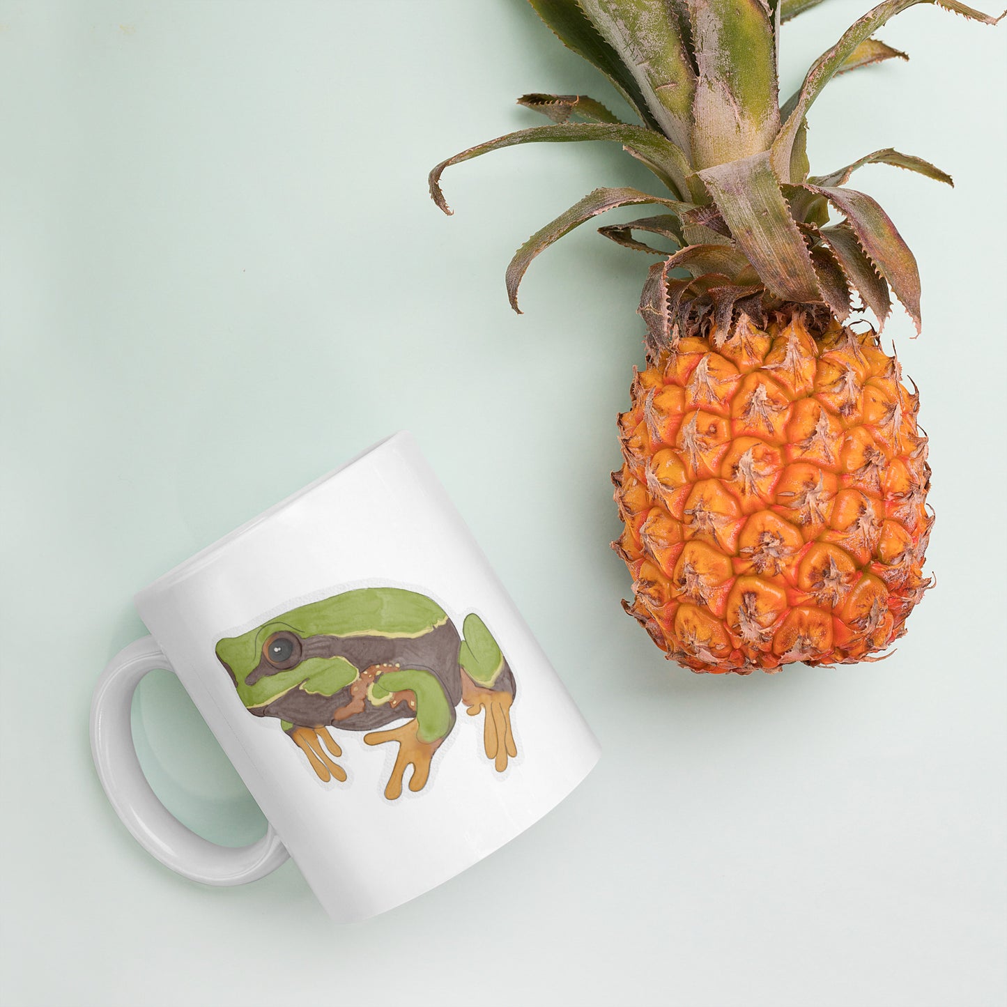 Pine Barrens Tree Frog White mug