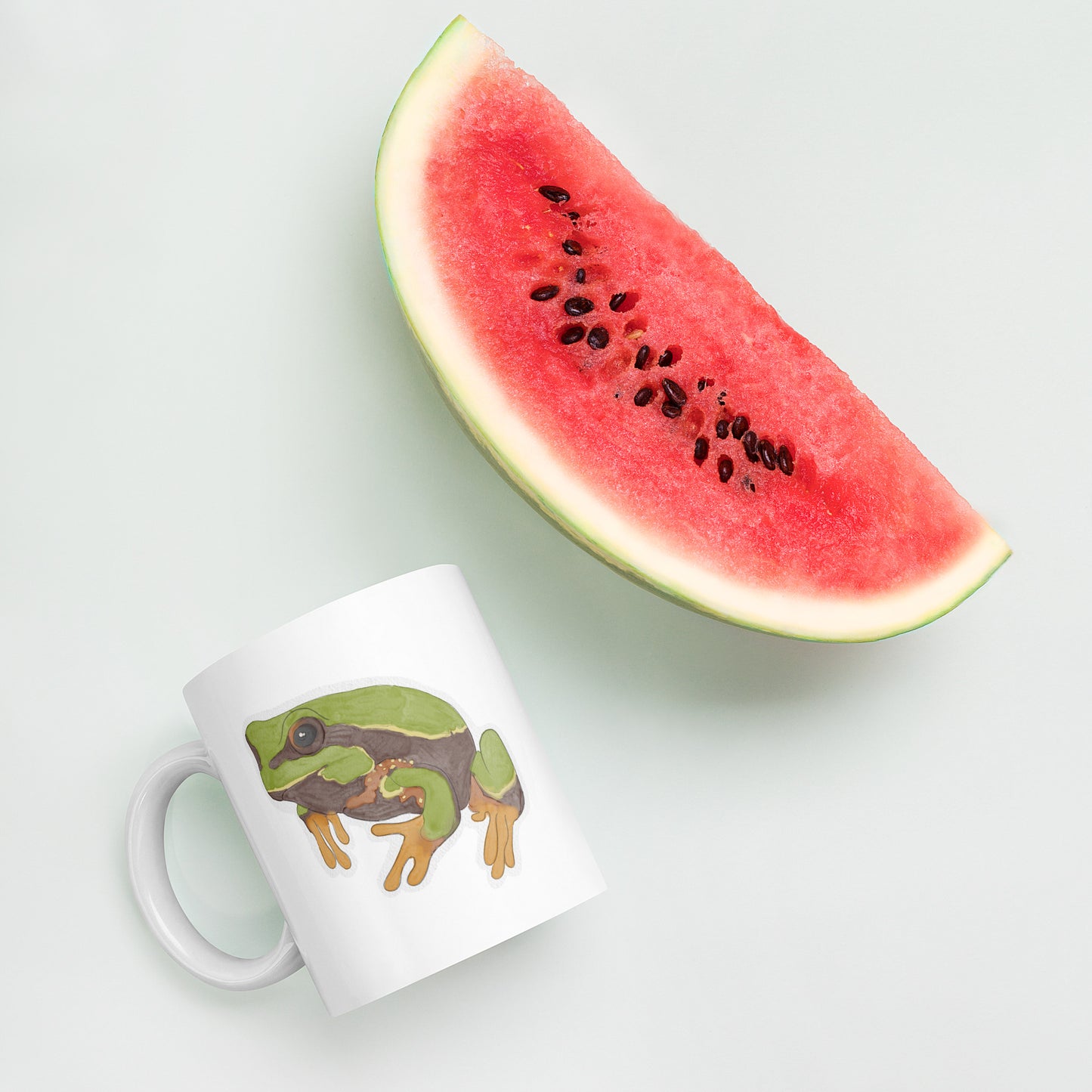 Pine Barrens Tree Frog White mug