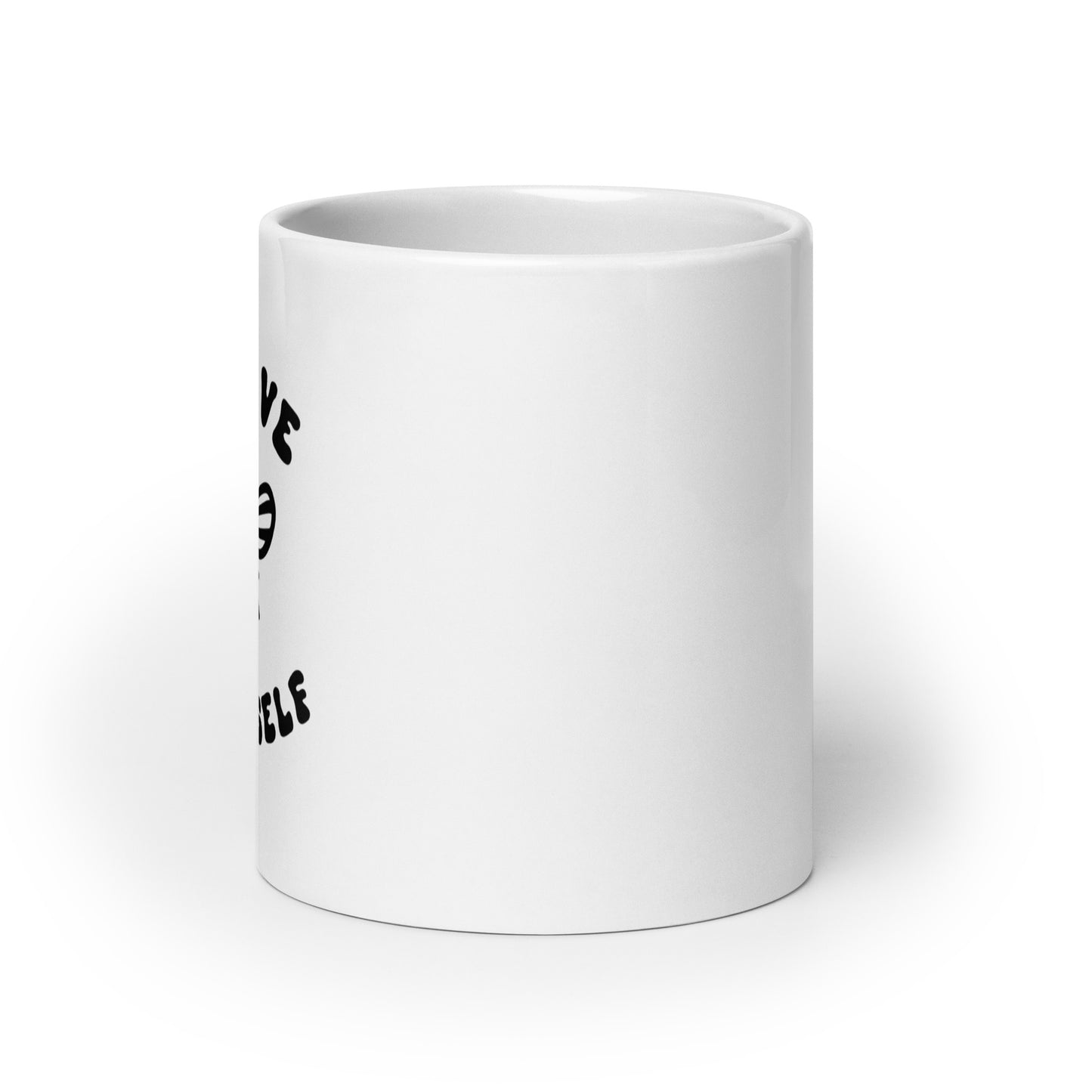 Beelieve in Yourself White glossy mug